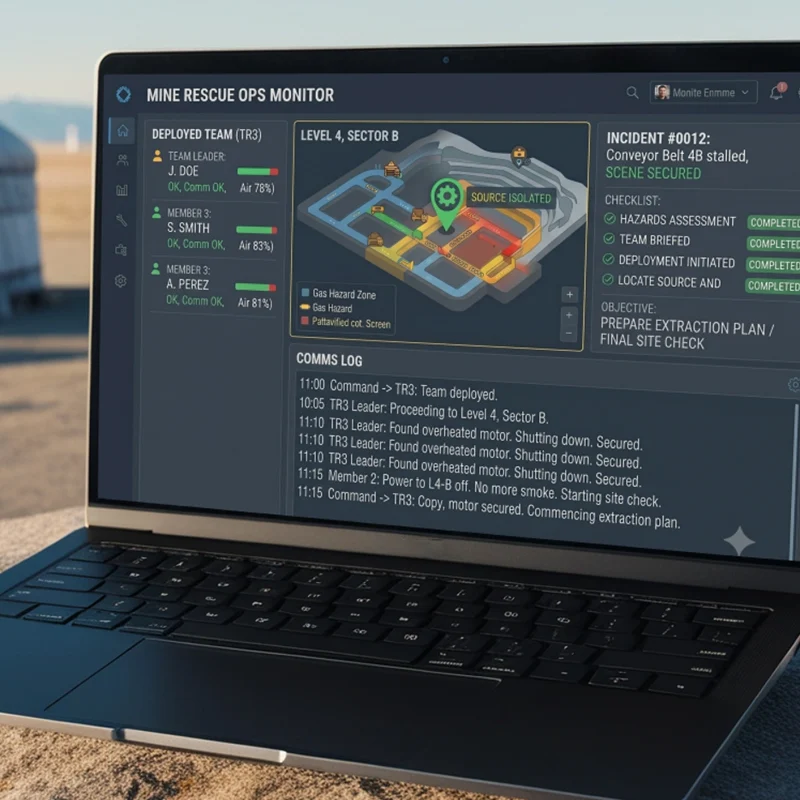 Mining & Rescue Operations Management Platform Slide-1